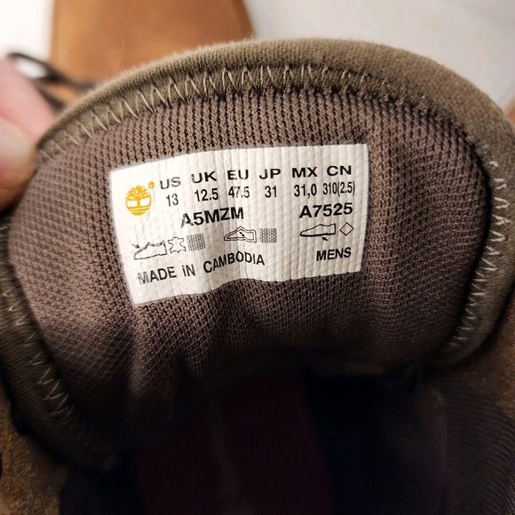 Timberland Timbercycle EK+  Recycled Leather Lace Up Boots A5MZM sz13 NWOT - Picture 13 of 16